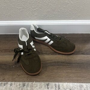 Never Worn - Olive Green Sneakers